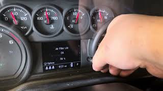 2024 Chevrolet Silverado Oil Life Reset How To