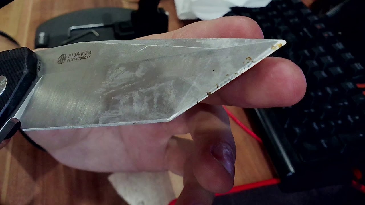 Заточка ножа Ruike P138. Чугун 3/2 Ruike P138 sharpening. Сast iron lapping 3/2 microns