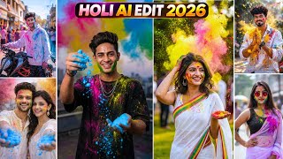 NEW Trending Holi Photo Editing 2026 | Google Gemini AI Se Holi Color Splash Photo Kaise Banaye 🌈🔥 screenshot 2