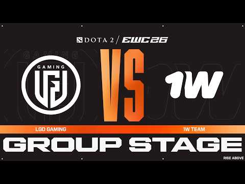 LGD Gaming vs. 1w Team | Dota 2 at EWC 26 – Group Stage – Group D - VOD