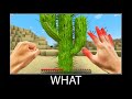 Minecraft wait what meme part 298 realistic minecraft Cactus and Steve