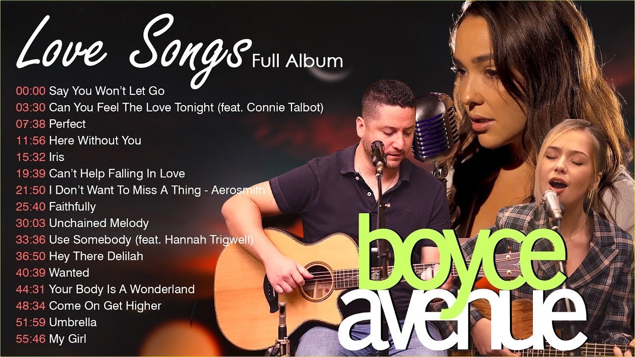 Boyce Avenue Acoustic Cover Love Songs and Wedding Songs - Boyce Avenue  Full Album 2023 