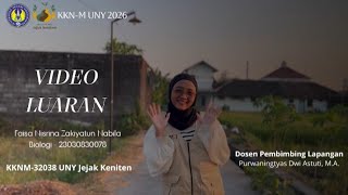 VIDEO LUARAN KKN UNY 2026 || FAISA NISRINA ZAKIYATUN NABILA || KKN-M 32038 || PADUKUHAN KENITEN 