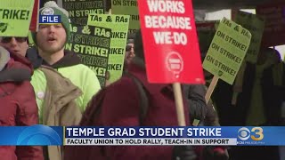 Faculty union joining striking Temple University grad students