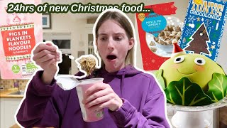 I ONLY ate CHRISTMAS FOOD for 24 HOURS!!
