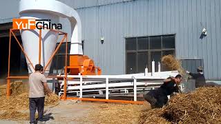 Stone,soil separation from straw by air separator #machine #separation #straw #pelletmachine #pellet