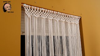 Cortina macrame con trapillo - AMAMA TXUS