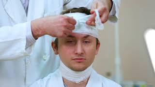 Методика наложения мягких бинтовых повязок на голову