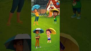 🌧️👧😱 Annecim Yağmurda Oynayabilir miyim? Şemsiyesiz Macera Başlıyor! #çizgifilm #shorts
