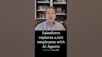 Salesforce cuts 4,000 employees, replaces them with AI agents, and their CEO seems proud of himself.