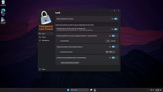 Transparent Lock Screen for Windows screenshot 5