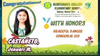 AC Elementary School - Virtual Recognition 2020 - Grade 3