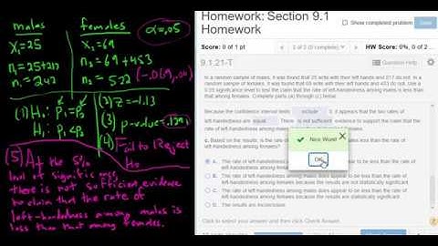 Two Sample Hypothesis Test for Two Proportions with StatCrunch
