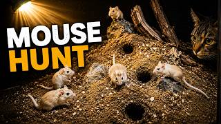 Tiny Mouse Hunt for Cats 🐭 Real Gerbil Action & Playtime