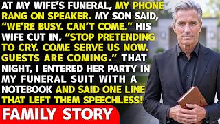 My Son’s Wife Called At My Wife’s Funeral: “STOP PRETENDING TO CRY. COME SERVE US NOW!” — Then I....