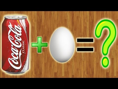 Что будет, если опустить яйцо в Coca-Cola??? Что будет, если опустить яйцо в Coca-Cola???