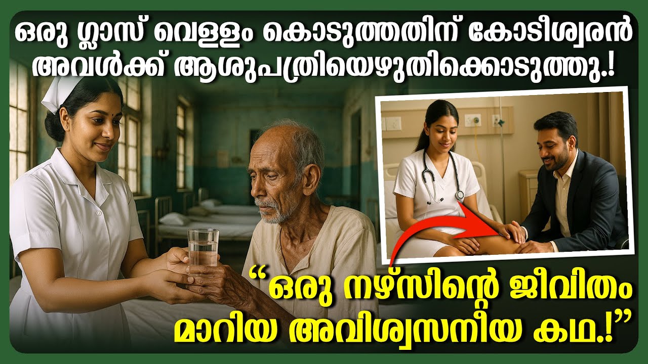 ഗ്ലാസ് വെള്ളത്തിന് കോടീശ്വരൻ നഴ്സിന് ആശുപത്രി എഴുതിക്കൊടുത്തു! അവിശ്വസനീയ കഥ!