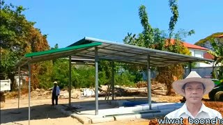 Build a modern house with steel boxes, Ep.1, economical budget, size 36 sq m [Wiwat]