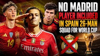 NO REAL MADRID PLAYER NAMED IN SPAIN 26-MAN SQUAD FOR WORLD CUP 