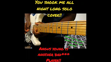 You Shook Me All Night Long | Solo cover🤘🏾 #shorts