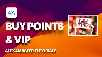 How to buy points and vip days in Alexamaster
