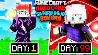 I Played Minecraft Jujutsu Kaisen As Sukuna In Gojo's Body For 100 DAYS… This Is What Happened