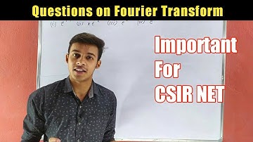 Question on Fourier transform for CSIR NET #IIT #NET || important question on Fourier transform ||