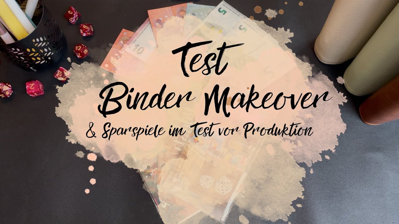 🎲 So teste ich meine Sparspiele vor Produktion | Binder Makeover | Spielerunde + Sale Aktion Etsy 