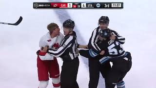 Michael Carcone Drops The Gloves on Jack Drury Then Hypes Up The Utah Crowd Profile