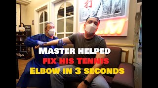 Man flew from Dubai, requested to fix his Tennis Elbow in 3 seconds 😉🤞😘❤🌍👍💪🙏😘👌❤🇲🇾