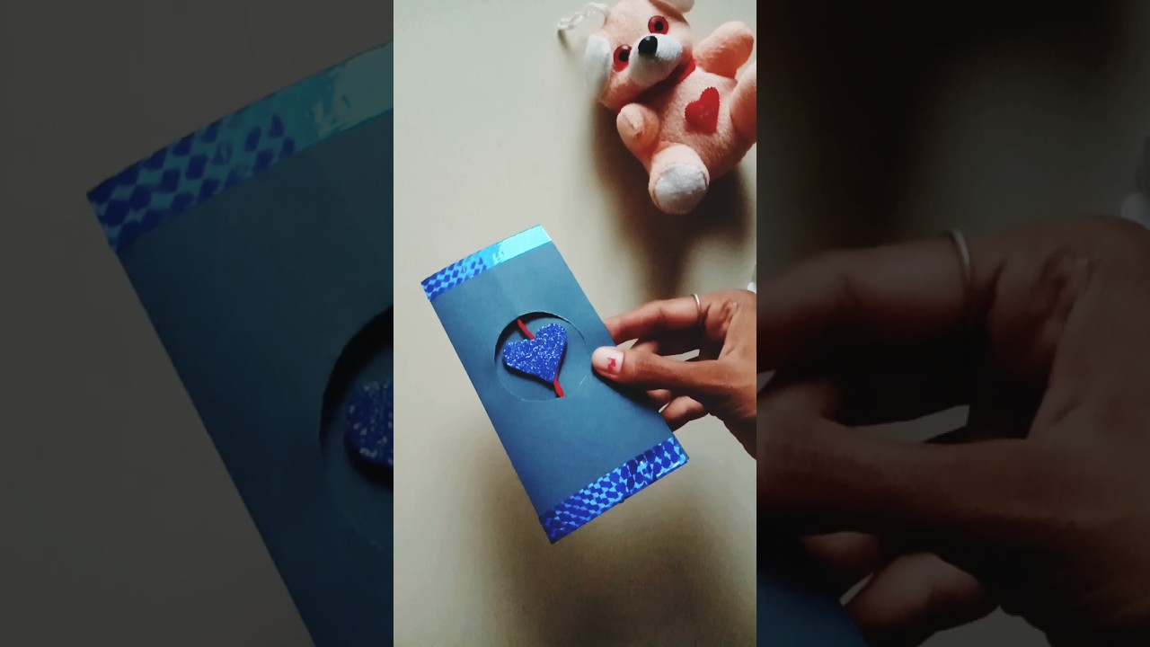 Handmade heart spiner card 