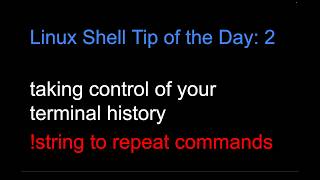 Celebrity Using history in the terminal to repeat and search for previous commands : Linux Tip Of the Day 2 Profile