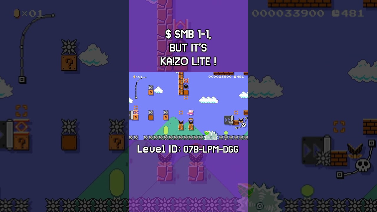 If SMB 1-1 was a Kaizo Lite 