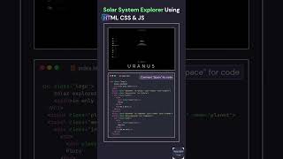 Solar System Explorer Using HTML, CSS & JavaScript 🪐🌍 | Interactive Space UI | Code Genus