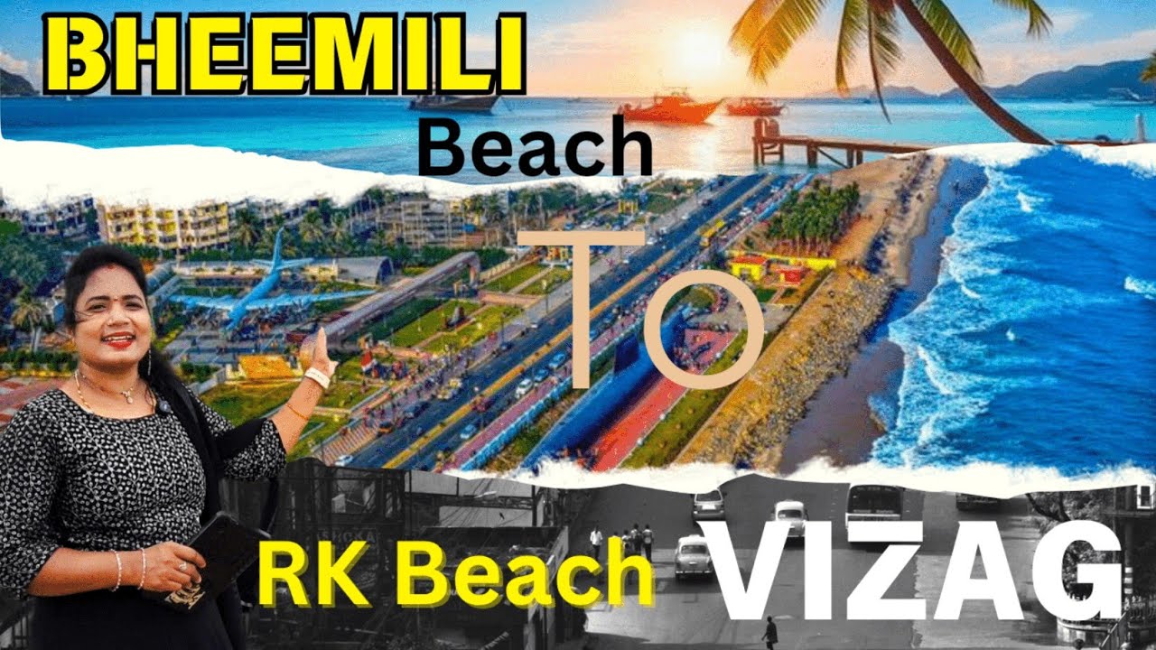 Vizag Beach Road Trip 🚗 Bheemili to RK Beach in 1 Day | ₹1000 బడ్జెట్‌లో పూర్తి టూర్ ప్లాన్ Telugu 🌊