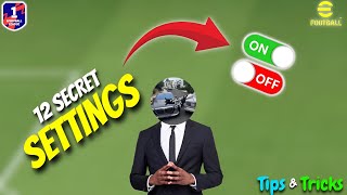 12 SECRET settings you MUST CHANGE in eFootball 2026 right NOW |Tips & Tricks|