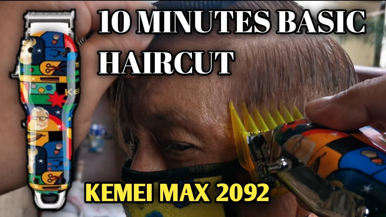 PAANO MAG GUPIT NG BUHOK | BASIC HAIRCUT USING KEMEI MAX 2092
