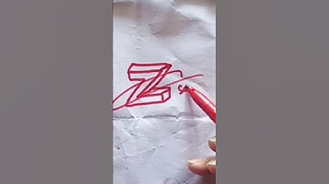 #3dart#howto #draw #3dletterdrawing 3D LETTER Z