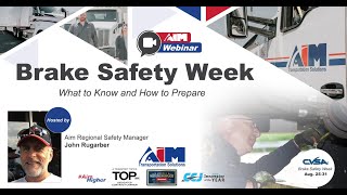 Aim Webinar: Brake Safety Week 2024: What to Know and How to Prepare