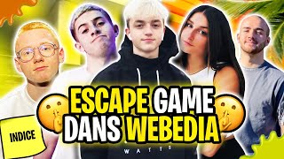 ESCAPE GAME DANS WEBEDIA ft @michou @piwerre @kaatsup @timoute gropixels loloche (on s’est éclaté)