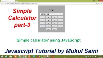 Simple Calculator using Javascript Part-3 | Styling the calculator