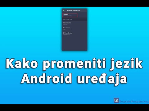 Kako promeniti jezik Android uređaja