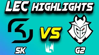 SK Gaming vs G2 Esports highlights LEC Summer 2022 Jornada 18 - LEAGUE OF LEGENDS | Español