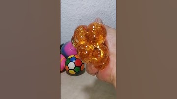 🌈🥕ASMR AWESOME SQUEEZE MESH BALL STRESS RELIEF 1 #asmr #stressrelief #ball #squeezemeshball