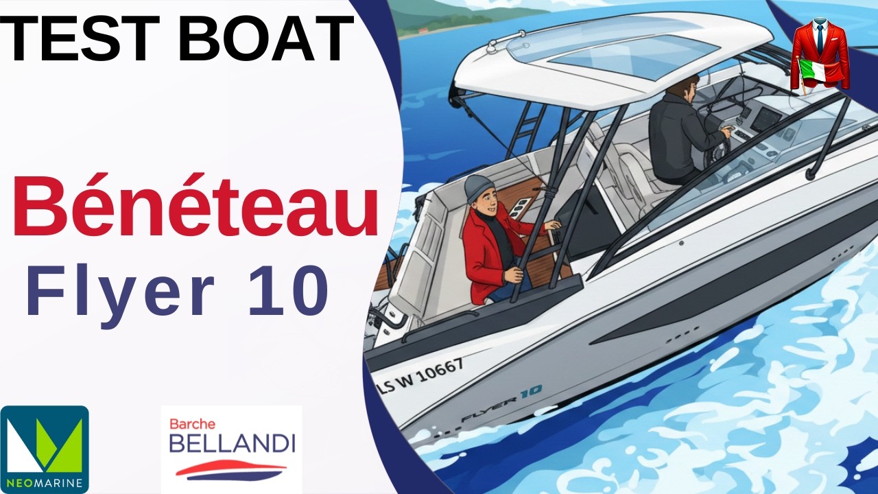 ⁣Beneteau Flyer 10 Pilot Edition: Prova completa sul Lago di Como 🚤