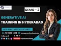 Generative AI Training In Hyderabad Online Demo Class 2
