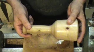 Turning a Maple Carvers Mallet