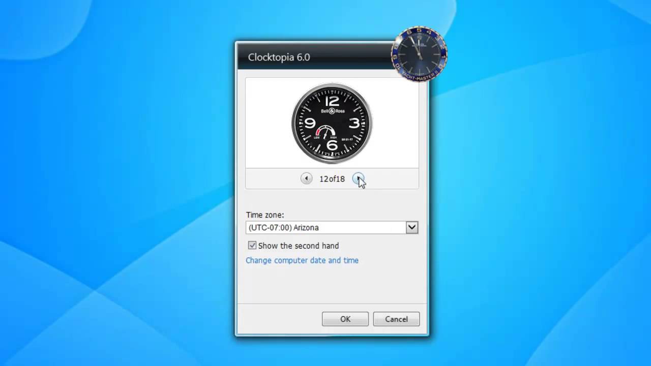 Clocktopia 6 Widget for Windows 7 - YouTube