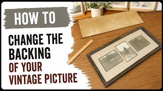 DIY: How to Replace the Backing on a Vintage Picture Frame