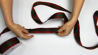 Christmas Plaid Satin Christmas Wired Ribbon, Item # 56116203 Content